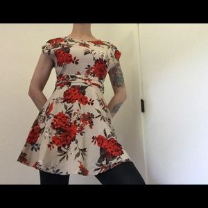 Forever 21 NWT Vintage Style Floral Print Dress